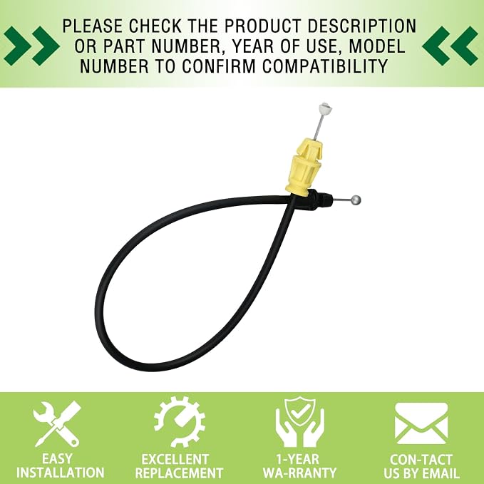 924-360 16.5" Inside Door Handle Latch Release Cable Compatible with 2007-2014 Chevy Silverado Tahoe GMC Sierra Yukon Escalade Replaces 25880301 25876384 20783848 25866299