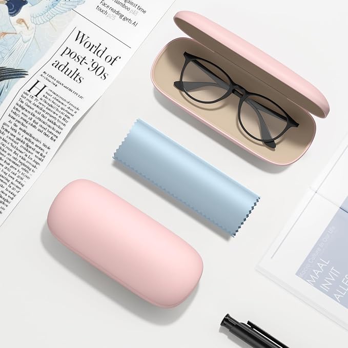 Eyeglasses Case, Hard Shell Protective Case for Glasses, Unisex for Women Men