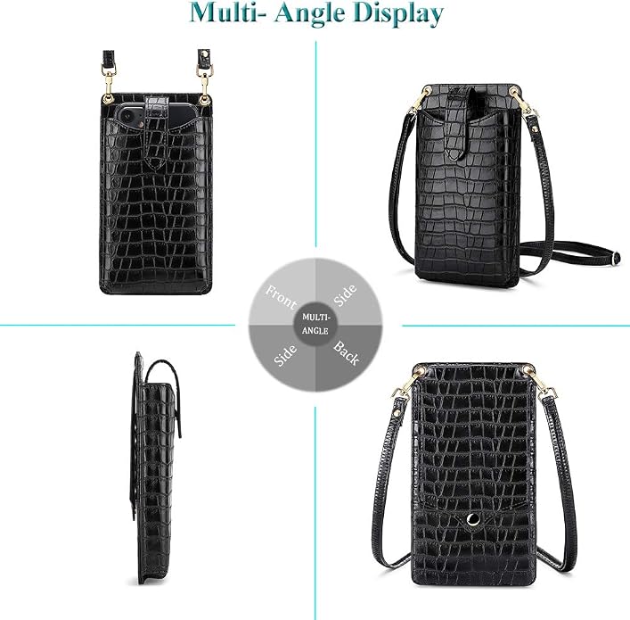 Peacocktion Small Crossbody Cell Phone Purse for Women, Lightweight Mini Small Crossbody Bags for Women with Card Slots