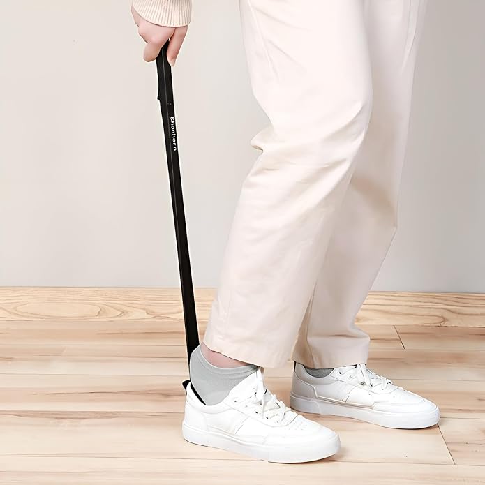 Elegant 25-Inch Wall-Mounted Shoehorn – Sleek Long with Hidden Wall Mount – Stylish and Practical Shoe