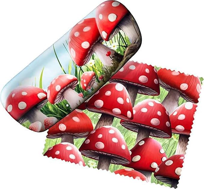 Spoontiques Mushroom Eyeglass Case