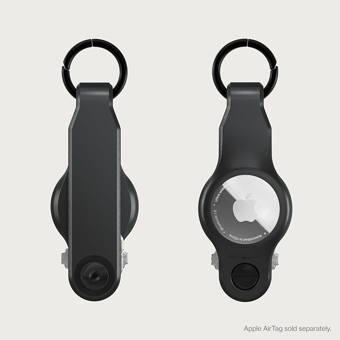 KeySmart Air - Premium Keychain Key Holder Compatible with Apple AirTag, 5 Key Organizer Keychain, Air Tags Not Included