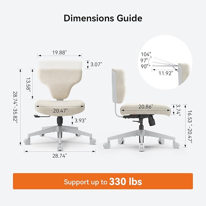 Newtral Freedom-X Criss Cross Chair with Wheels- Multi-Position Cross Legged Office Chair with Laptop Tray, Adjustable Ergonomic Kneeling Chair for Work from Home