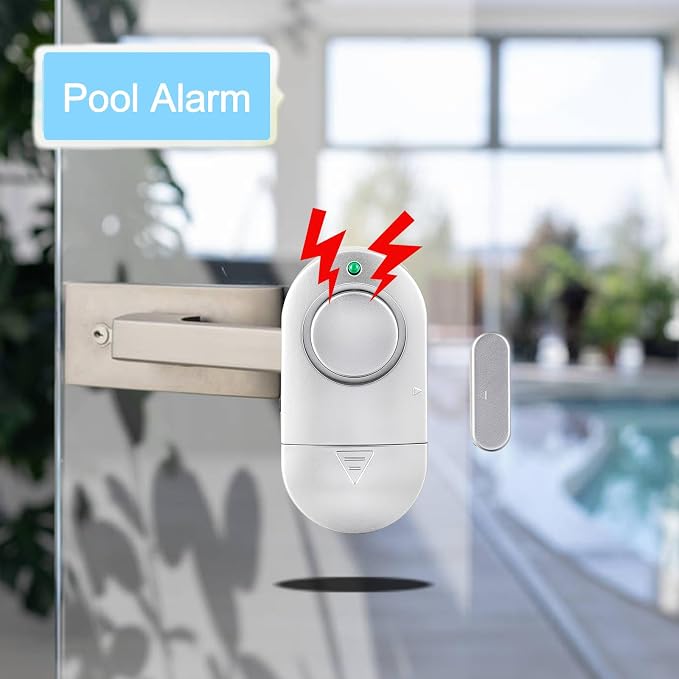 Window Alarm Sensor 12 pack, Door Alarms for Kids Safety, Burglar Door Alarm for Pool, 120 DB Window Alarms for Home Security