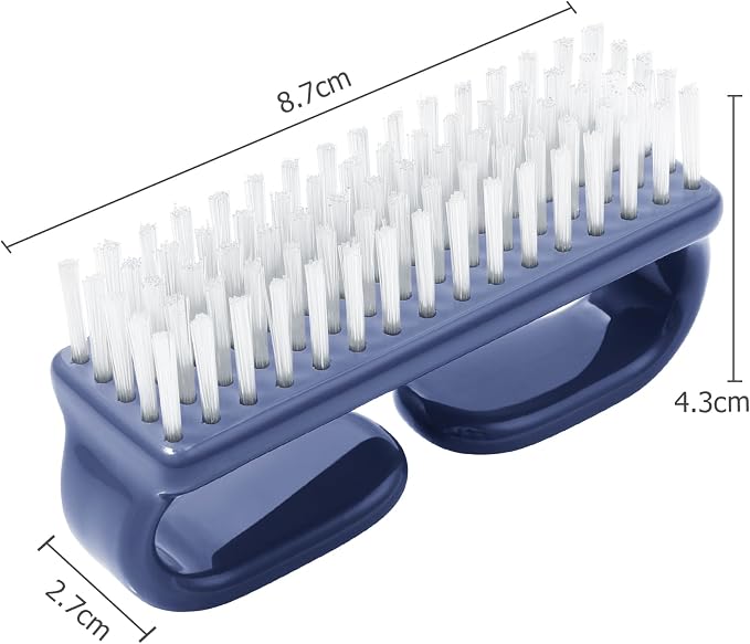 Larbois Handle Grip Nail Brush, Hand Fingernail Brush Cleaner Scrubbing Kit Pedicure for Toes and Nails Men Women