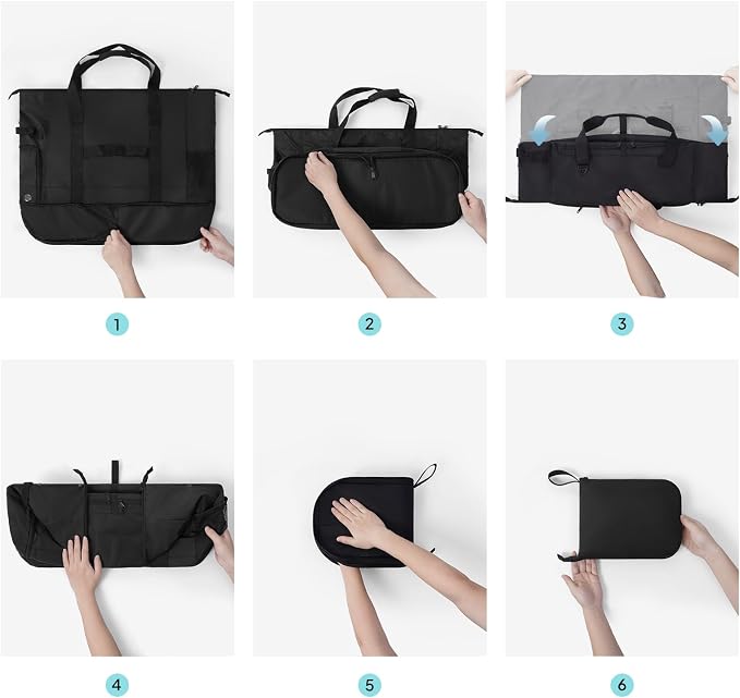 TOPEAST Foldable Travel Bag for Men & Women, 65L Weekender Overnight Duffle Bag for Travel, Expandable Airline Approved Carry-On with Shoe Compartment, Lightweight Personal Item Bag, Water-resistant