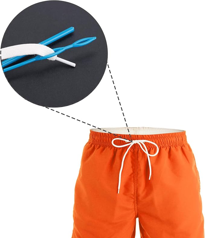 10 Pieces Bodkin Threader Drawstring Threader Set | 2 Flexible Plastic Drawstring Threader, 2 Stainless Steel Sewing Loop Turner Hook, 2 Metal Tweezers, 3 Flat Plastic Threader