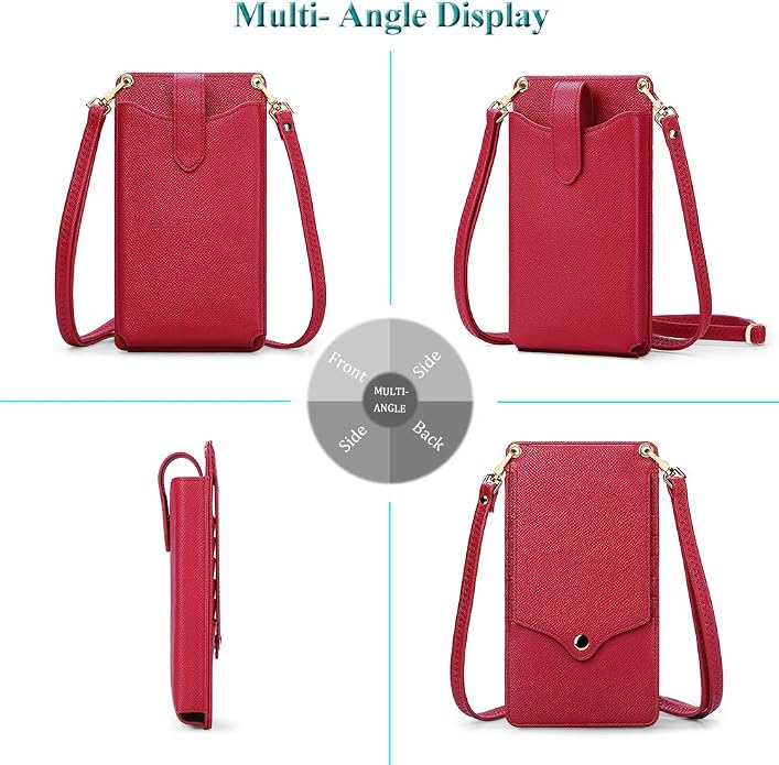 Peacocktion Small Crossbody Cell Phone Purse for Women, Lightweight Mini Small Crossbody Bags for Women with Card Slots