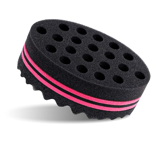 Magic Twist Sponge for Dreadlocks, Afro Coils, and Curls - Two Sides with Big and Small Holes, Foam Wave Brush for Men, Women, Boys, and Girls with Long or Short Hair by Hair Sponge (1 Piece)