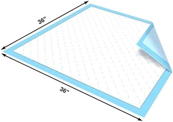Nurture Heavy Duty Ultra Absorbent Bed Pads Chux Underpads - 36x36, 40 Pack | Waterproof disposable liners for adult incontinence chucks offer hospital grade protection, keeping sheet surfaces dry