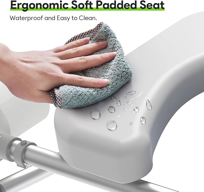 Raised Toilet Seat with Handles 400lb - Adjustable 3 in 1 Commode Chair for Toilet with Arms, Toilet Riser with Handles, Toilet Chair Over Toilet, Handicap Toilet Seat