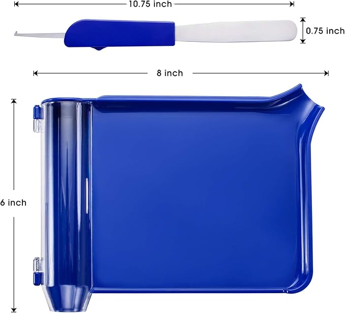 Right Hand Pill Counting Tray with Spatula (Blue)