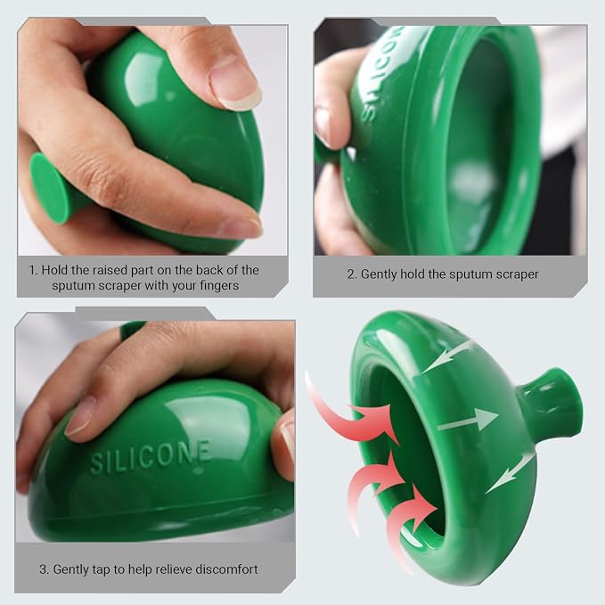 Adult Palm Chest Sputum Cup for Patients Bedridden Phlegm Remover & Throat Discomfort Mucus Clear Aid