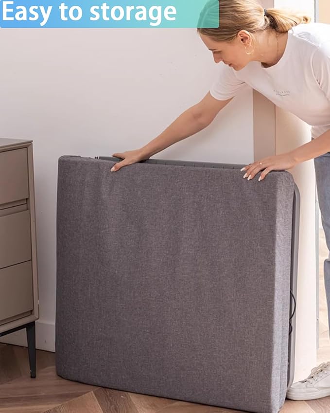 Electric Bed Lifting to Get Up - Bed Assistant to Get Out of Beds, Adjustable Beds Rest Help The Elderly Patients Gets Up Easily, Load Max 330 lbs, Silent Lift 2° - 80°, with Guardrails,75 X 32 inch