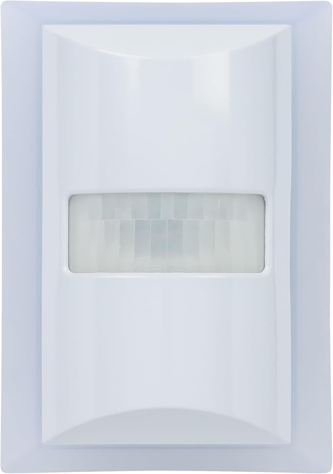 Enbrighten SleepLite Plug in Night Light with Motion Sensor | Amber 2200K Light for Bedroom, Nursery, and Kids Room, UL Certified, Energy Efficient, White