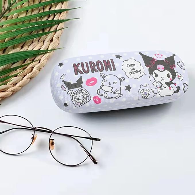 PERFECTSIGHT Hard Shell Eyeglasses Case, Kawaii Protective Glasses Case for Kids, Cute Eyeglass Case for Women Men Girls