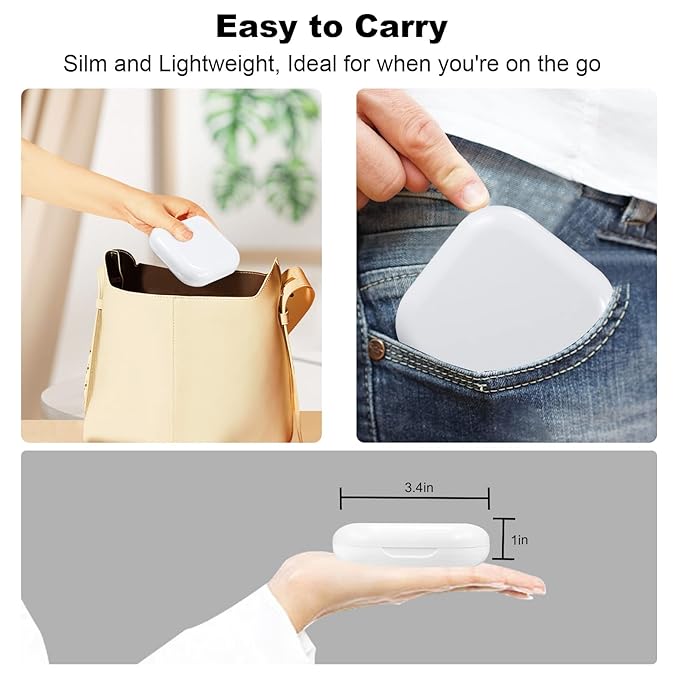 Retainer Case, Slim Aligner Case with Mirror, Compatible with Invisalign, Night Guard and Mouth Guard, Premium Retainer Case, With Aligner Remover Tool, Chew & Brush, White