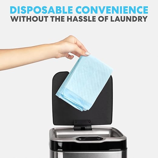 Simpli-Magic Disposable Bed Underpads 23'' x 36'' (100-Count) – Incontinence Chux Pads, Pee Pads – Thick, Super Absorbent Protection for Kids, Adults, Elderly – Liquid, Accidents