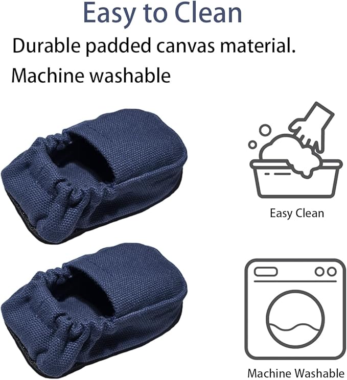 GZFQJJ Removable Soft Cushion Walker Non-Slip Fabric Cover Universal Fit Sock Cushion Indoor Outdoor Removable Walker Feet Replacement Non-Slip Soft Cushion Senior Walker Cushion Non-Slip Cushion