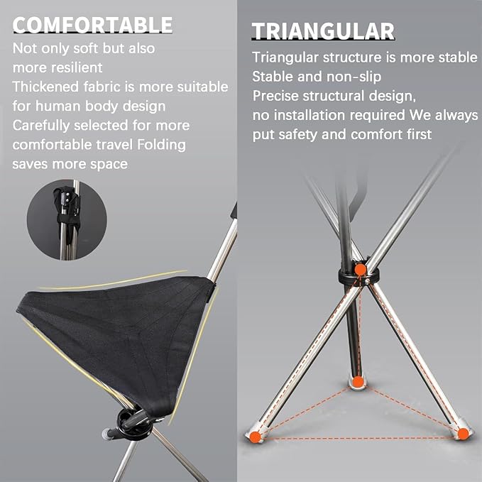 Folding Stool with Cane Bases Walking Stick with Seat Folding Walking Stick for Travel Lightweight Balance 330 lbs Walking Stic Unisex for Seniors Lightweight Walking Stick and Stool 2 in 1