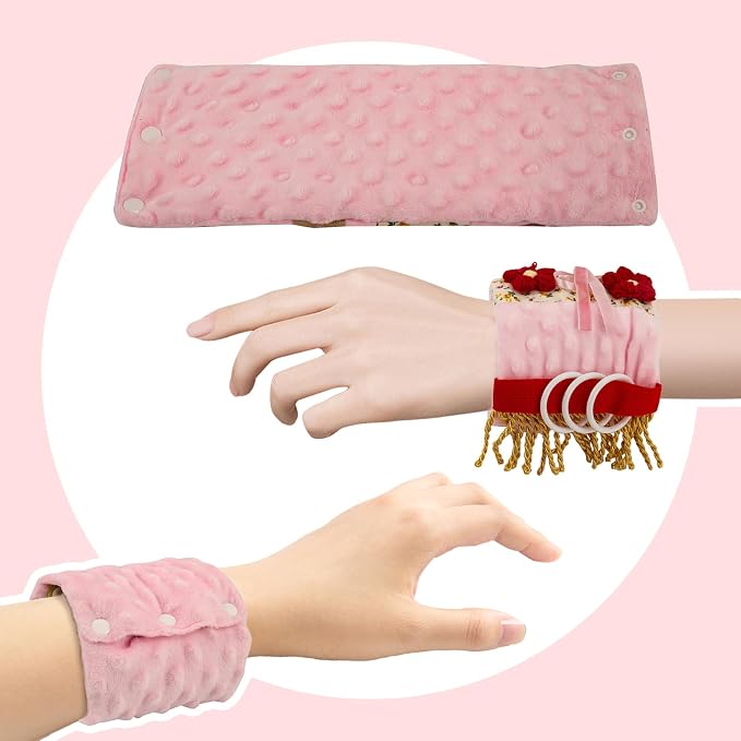 Fidget Blanket with Dementia, Dementia Activities for Seniors, Alzheimer's Products, Sensory Board with Buttons & Textures, Anxiety Relief Gifts for Elderly