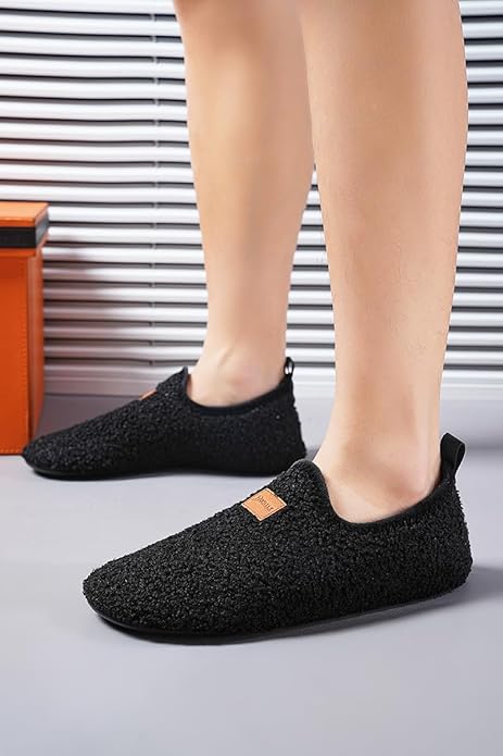 Adult Indoor House Slippers Socks Lightweight Non Slip Grip House Home Shoes for Women Men