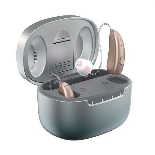 Hearing Aids for Seniors & Adults with Hearing Loss, Rechargeable with 1-Week Battery, Upgraded 16-Channel Chip for Clearer Sound, 35dB High Gain for Mild-Moderate Loss