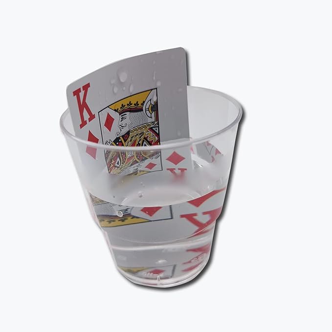 Plastic Playing Cards, Poker Size, Casino Quality, Jumbo Index, Waterproof & Washable, Perfect for Texas Hold’em Poker, 1 Blue Deck & 1 Red Deck