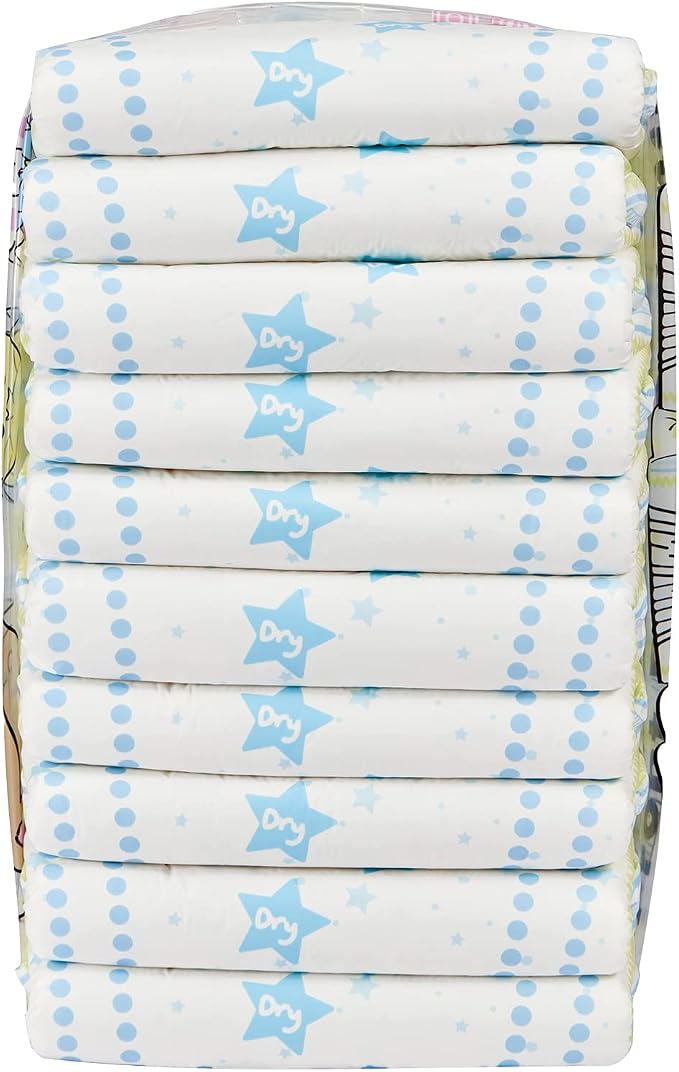 Littleforbig Printed Adult Brief Diapers 10 Pieces - Astro Babies(X-Large 48"-56")