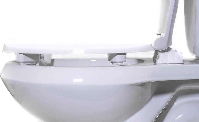 Centoco 4 Pack - 2 inch Raised Toilet Seat for Seniors, Round, Closed Front with Cover, Plastic, Made in the USA, HL440STS-001, White | Plasstic, Closed Front, Cover, Plastic, Made in the USA, HL440STS-001