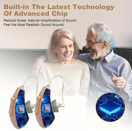 OTC Hearing Aids Not Amplifier True Hearing Aids Invisible 16 Channels Digital Rechargeable Hearing Aids For Seniors With Noise Cancellation Professional 4 Programs For Optimal Hearing Experience