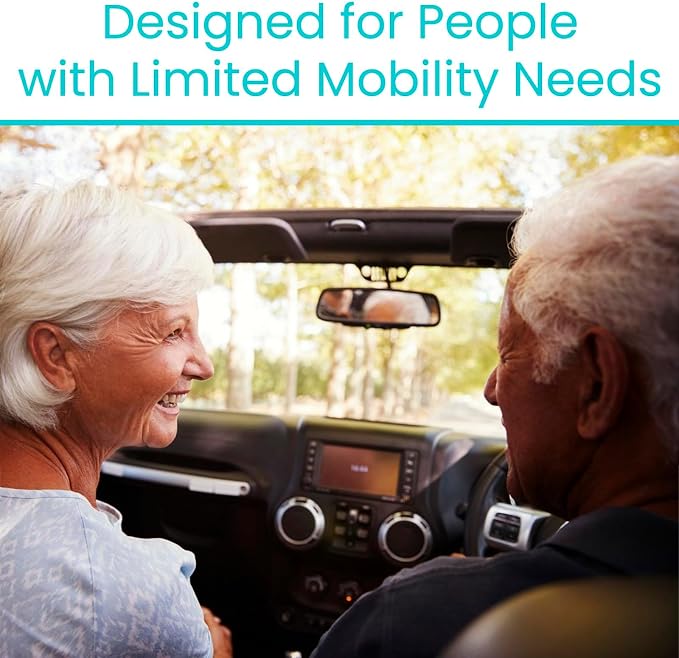 Vive Car Handle Assist for Elderly - Scratch Proof Latch - Auto Grab Bar | Cane Support Aid - Standing Mobility Safety Tip to Help Get Out - Portable Assistive Device for Seniors, Handicapped