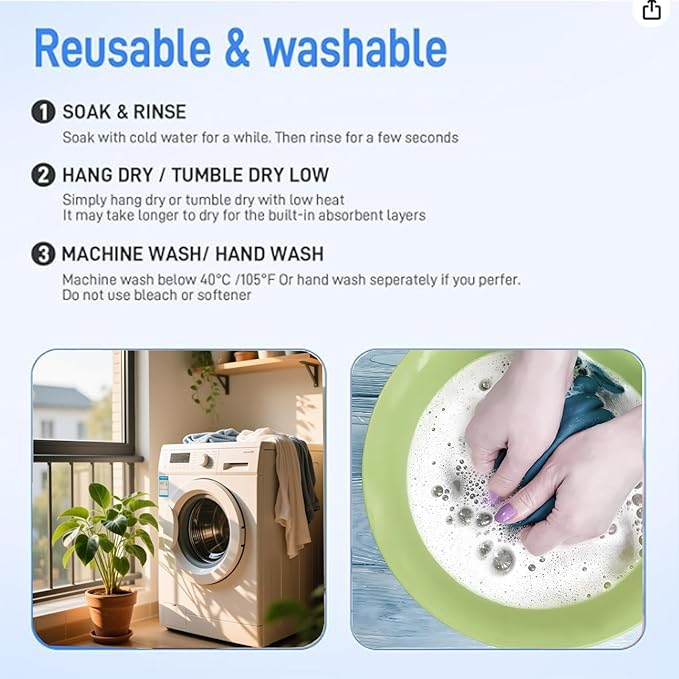 Incontinence Underwear for Men Washable Mens Incontinence Underwear for Bladder Leak Protection Reusable Leak Proof Underwear for Men Urinary Incontinence Boxer Shorts (1Black+2Blue, Medium)