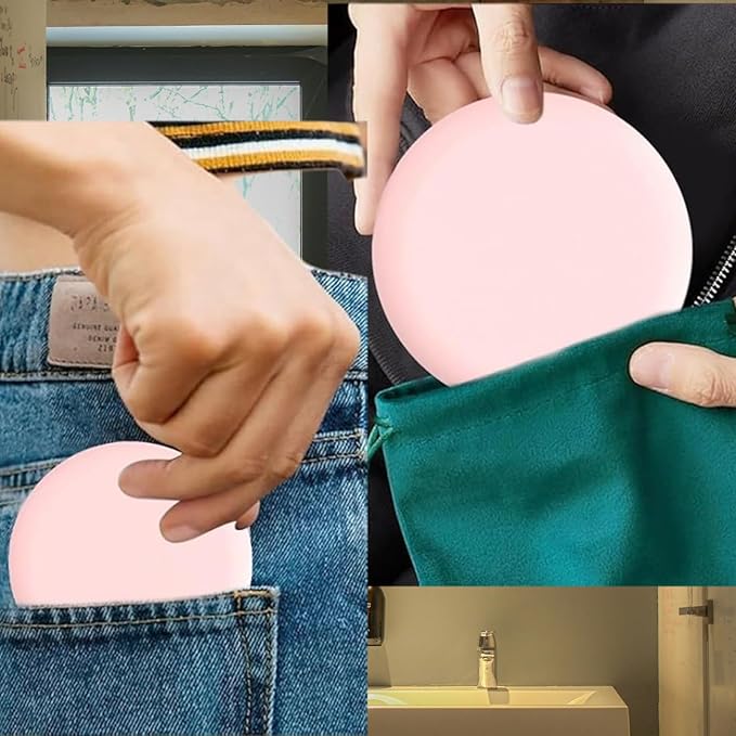 Retainer Case, Slim Aligner Cases for Invisalign, Mouthguard Case with Removal Tools& Aligners Chewies& Brush, Removable Inner Tray Silicone for Easy Cleaning (Pink)