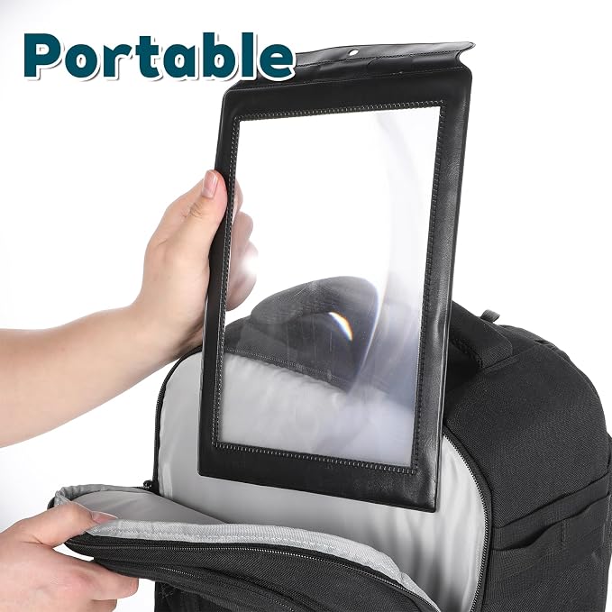3 X Full Page Magnifier for Reading, Plastic Magnifying Sheet | Lightweight Portable Magnifying Page Fresnel Sheet for Elderly and People with Low Vision Reading(12×7.6 in)