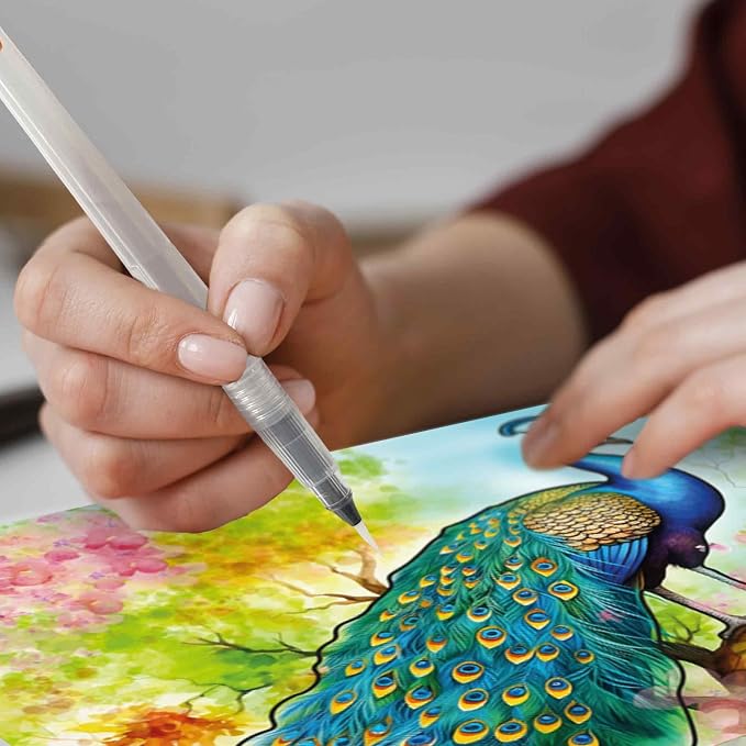 QUOKKA Reusable Water Painting Dementia Activities for Seniors – Alzheimer’s Products for Elderly – Water Doodle Set Tropics Wildlife – Activity Kits for Dementia Patients – Crafts Gift for Seniors