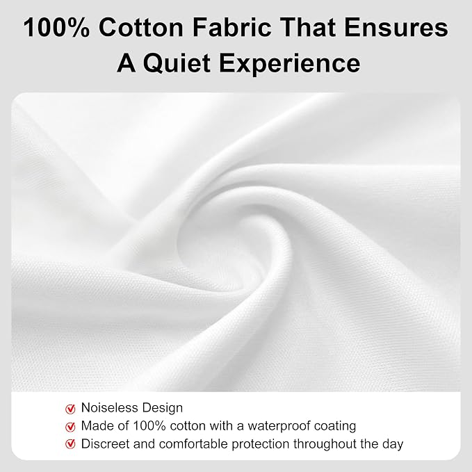 Adult Cloth Diaper Cover Waterproof Plastic Pants Rubber Underwear for Incontinence Leak Proof Washable (White3XL)