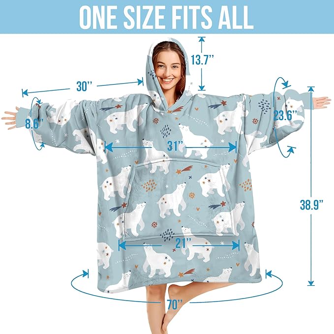 Wearable Blanket Hoodie For Mom Wife Best Ever Hoodie- Christmas Gift From Husband Daughter Anniversary Birthday