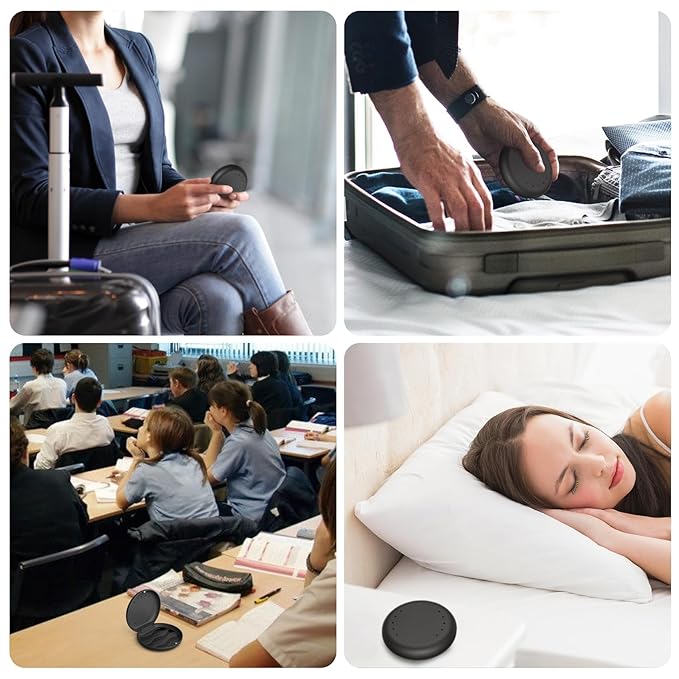 Annhua Denture Case Orthodontic Retainer Case with Vent Holes, Dental Mouthguard Container Retainer Box Slim with Magnetic Closure for Household|Travel|Office - Black