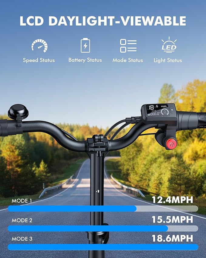 Gyroor C1 Plus Electric Scooter for Adults with Seat & Pet Basket - 30 Miles Range 650W Motor 48V 13.5Ah Battery 18.6MPH 14" Pneumatic Tires Foldable Design Dual Shock Absorbers 300lbs Capacity