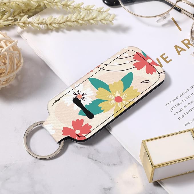 Chapstick Holder Keychain Lip Balm Holder with Clip