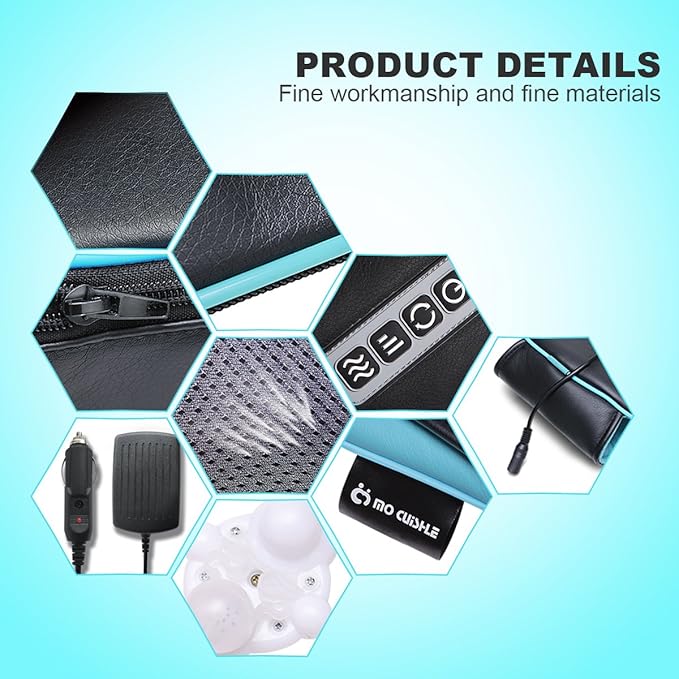 Mo Cuishle Shiatsu Neck Massager for Pain Relief – Deep Kneading Back Shoulder Massage with Heat – Ideal for Valentine’s Day, Christmas, Mother's Day, Father's Day, Gifts for Men Women Mom Dad Her Him