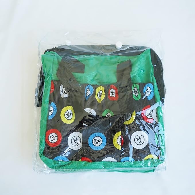 Yuanhe Bingo Dauber Bags with 6 Pockets Green Bingo Tote Bag …
