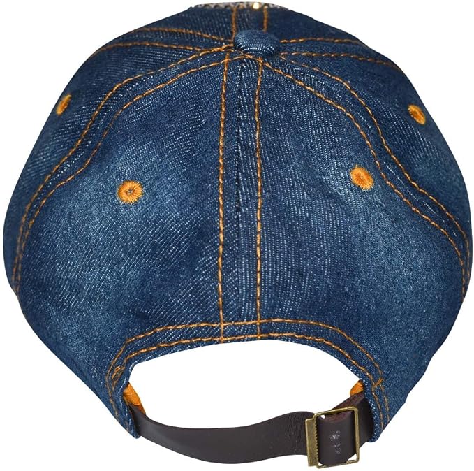 Popfizzy Bedazzled Hat for Women, Rhinestone Denim Hat, Fun Adult Bling Hats, Birthday Gifts for Women, Adjustable, One Size