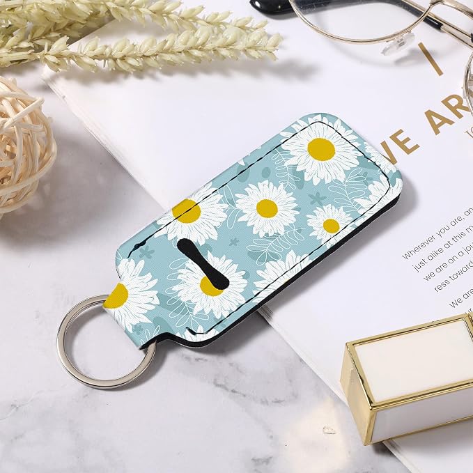 Chapstick Holder Keychain Lip Balm Holder with Clip