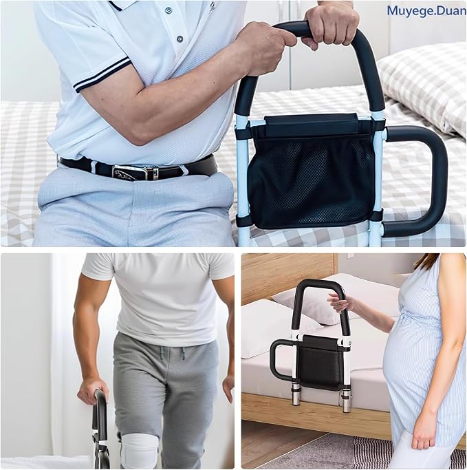 Bed Rail for Elderly Adults Bedside Support Handle for Easy Entry and Exit, 300 lb