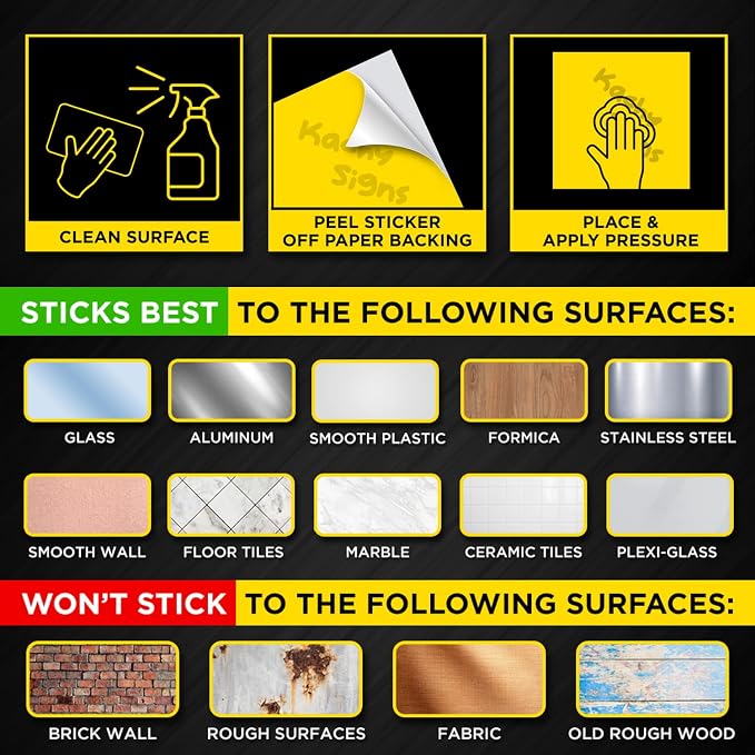 (Set of 2) First Aid Kit Sign - 10" x 7" 4 Mil Vinyl - LAMINATED For Ultimate Protection & Durability - Self Adhesive Decal - UV Protected & Weatherproof - Heavy Duty