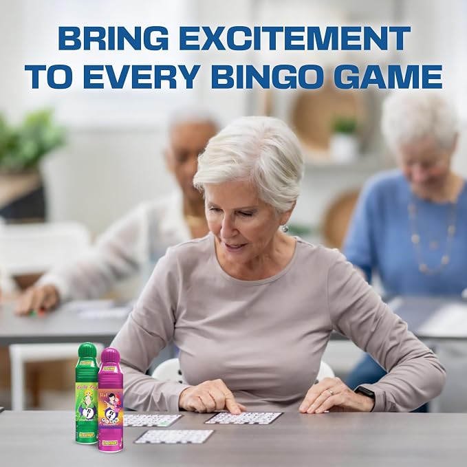 Lucky Lady Bingo Daubers Bulk, 72-Pack Multicolors Bingo Dauber for Adults - Smooth & Even Application, Non-Drip & Quick-Dry Formula Bingo Markers Daubers for Bingo Halls - Made with Dab-O-Ink