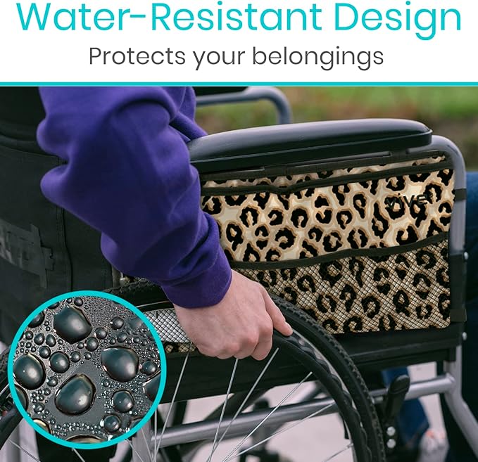 Vive Walker Bag - Accessories Wheelchair Basket Pouch (Water Resistant) - Seniors Caddy Accessory Attachment for Folding, Rolling Walkers - Carry Storage Carrier Tote - Lightweight, Universal Size