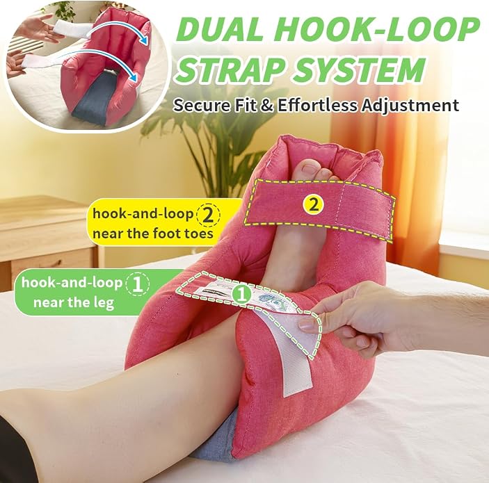 EZ Assistive Heel Protectors Remove Pressure and Bedsores for Healing Therapy of Heel Pressure and Deep Tissue Injury,Heel